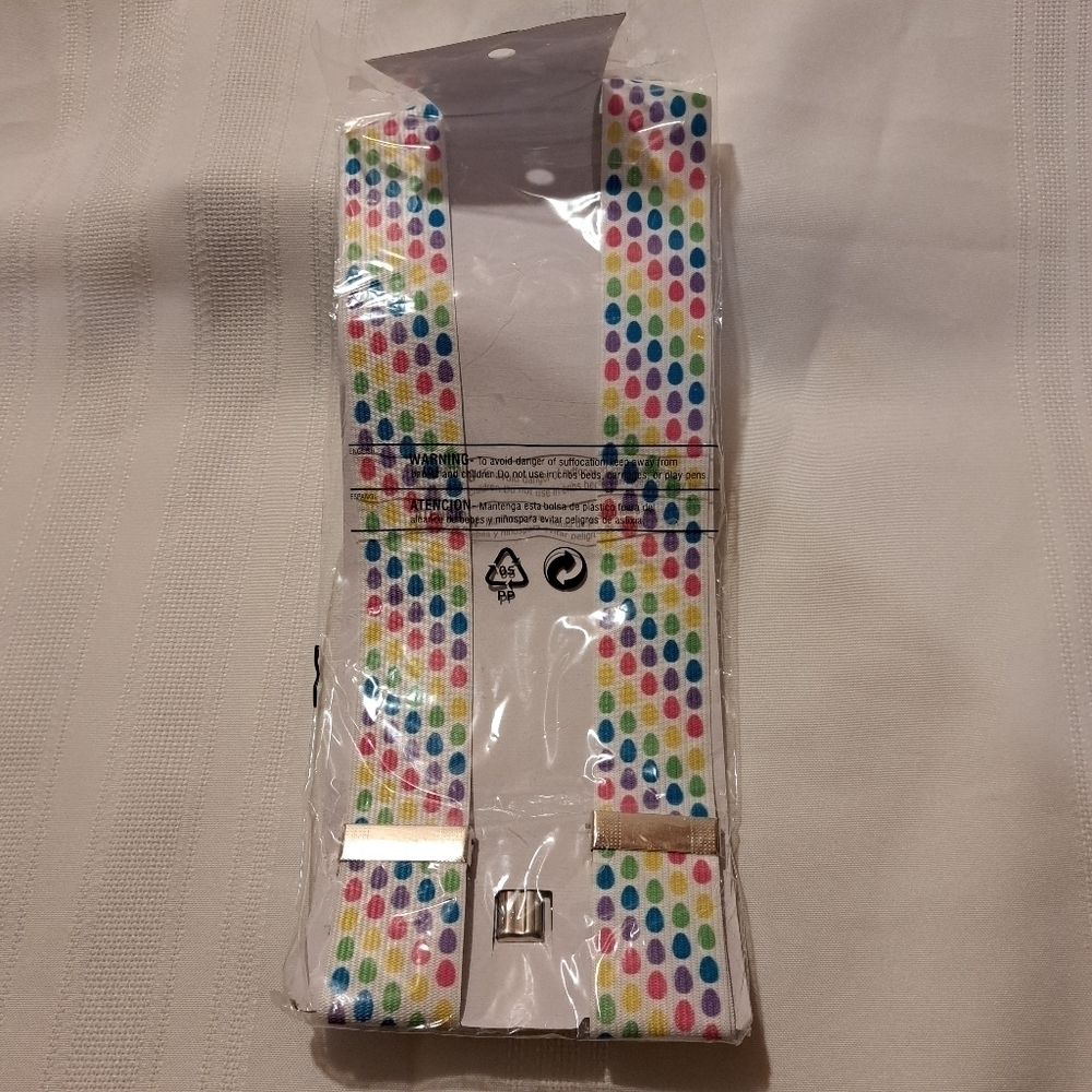 Easter Boys 14+ Easter Suspenders egg design